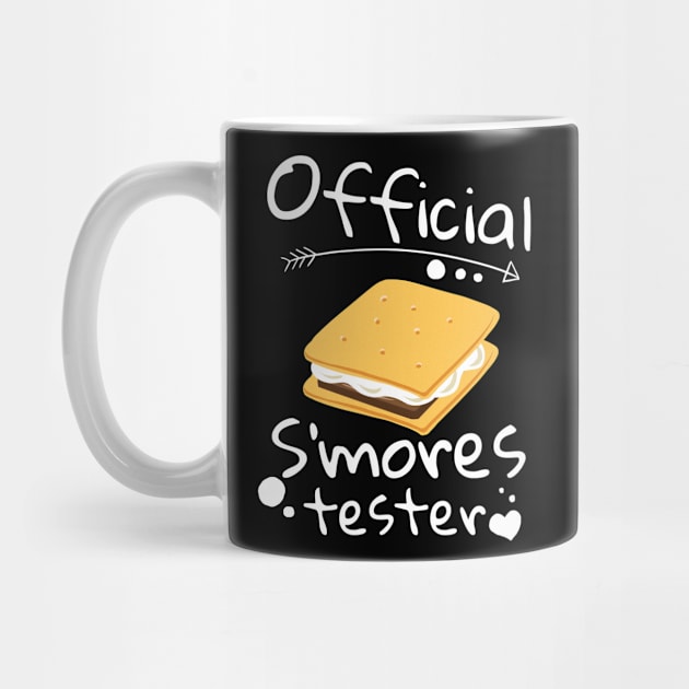 Official Girls S'mores Tester Camping Gift Product Camp Print by Linco